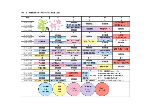 202404就労移行のプログラム
